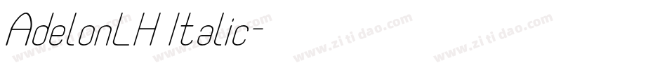 AdelonLH Italic字体转换